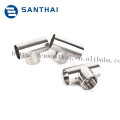 3A,DIN,SMS welded clamped threaded Food grade stainless steel pipe fitting sanitary tee